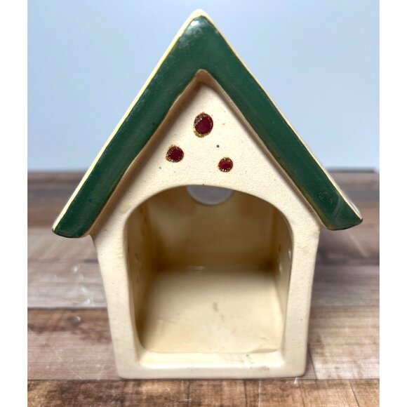 Ceramic Christmas House Tea Light Holder Very Nice - Picture 3 of 6